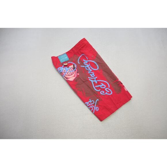 Vtg Ed Hardy Men's Red "Surf or Die" Board Shorts Sz Large Graphic Swim Trunks - Picture 12 of 13